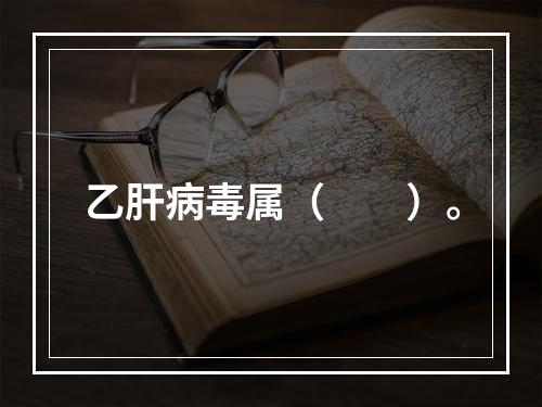 乙肝病毒属（　　）。