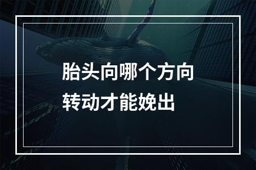 胎头向哪个方向转动才能娩出