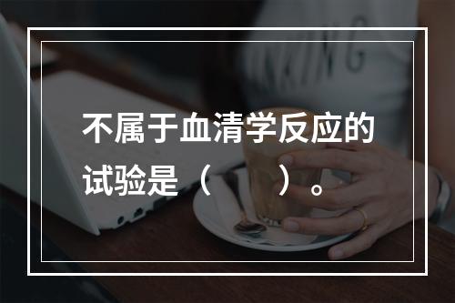 不属于血清学反应的试验是（　　）。