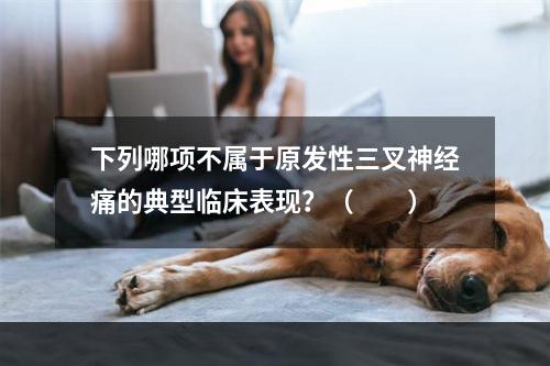 下列哪项不属于原发性三叉神经痛的典型临床表现？（　　）