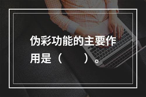 伪彩功能的主要作用是（　　）。