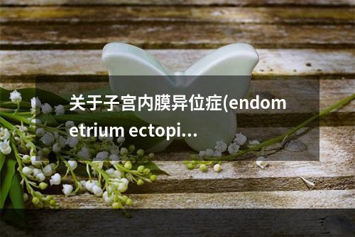 关于子宫内膜异位症(endometrium ectopia