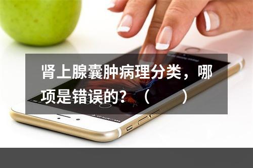 肾上腺囊肿病理分类，哪项是错误的？（　　）