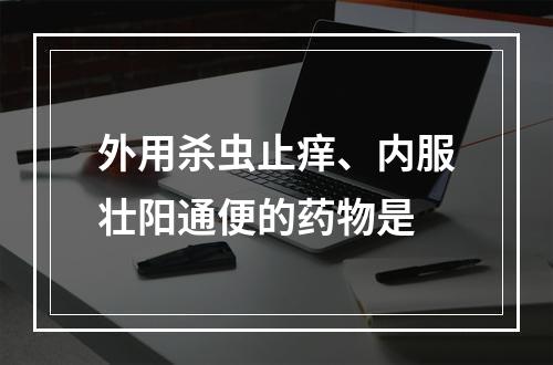 外用杀虫止痒、内服壮阳通便的药物是