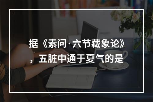 据《素问·六节藏象论》，五脏中通于夏气的是