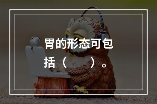 胃的形态可包括（　　）。