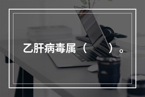 乙肝病毒属（　　）。