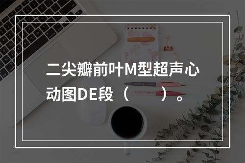 二尖瓣前叶M型超声心动图DE段（　　）。