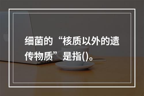 细菌的“核质以外的遗传物质”是指()。