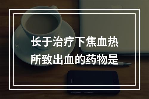 长于治疗下焦血热所致出血的药物是