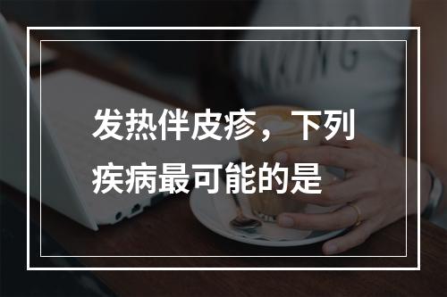 发热伴皮疹，下列疾病最可能的是