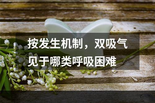 按发生机制，双吸气见于哪类呼吸困难