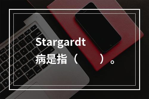 Stargardt病是指（　　）。