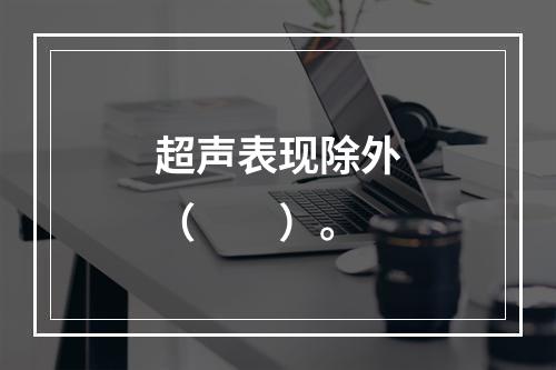 超声表现除外（　　）。