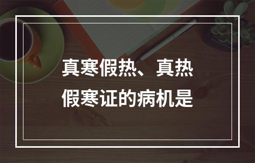 真寒假热、真热假寒证的病机是