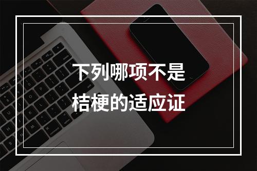 下列哪项不是桔梗的适应证