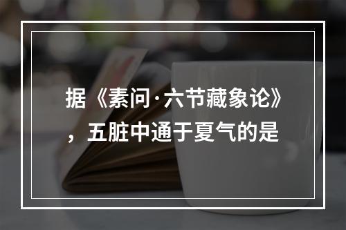 据《素问·六节藏象论》，五脏中通于夏气的是