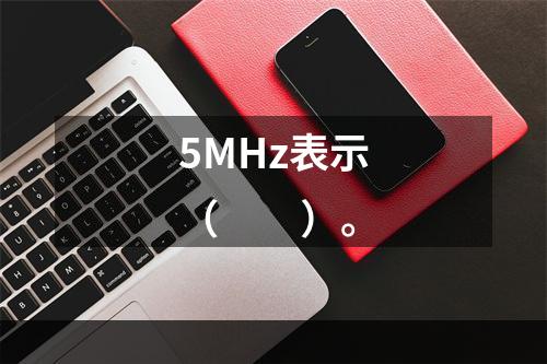 5MHz表示（　　）。