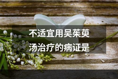 不适宜用吴茱萸汤治疗的病证是