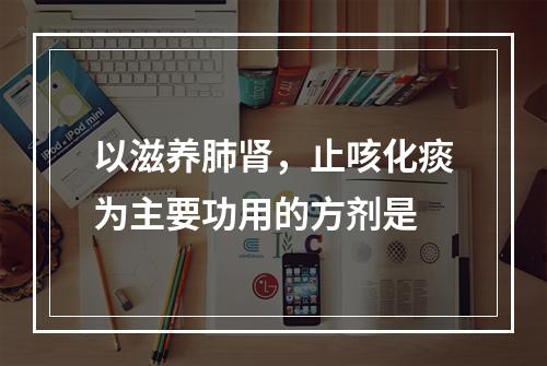 以滋养肺肾，止咳化痰为主要功用的方剂是