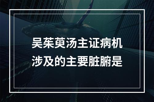 吴茱萸汤主证病机涉及的主要脏腑是