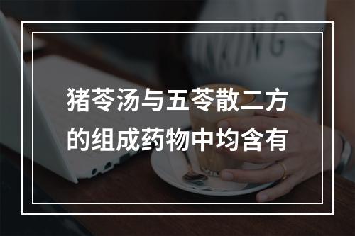 猪苓汤与五苓散二方的组成药物中均含有