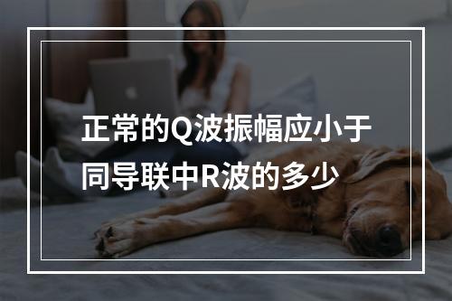 正常的Q波振幅应小于同导联中R波的多少