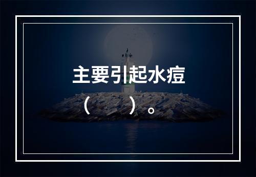 主要引起水痘（　　）。