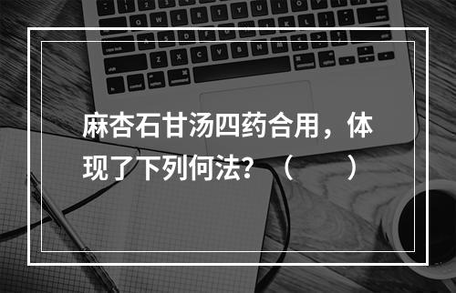 麻杏石甘汤四药合用，体现了下列何法？（　　）