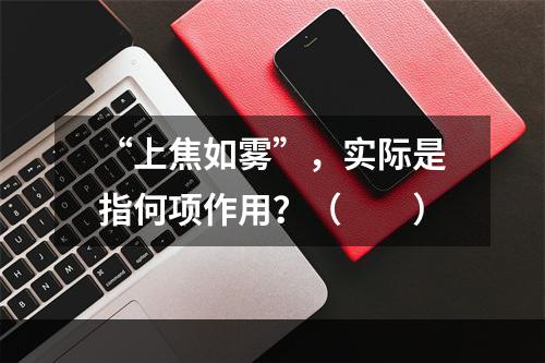 “上焦如雾”，实际是指何项作用？（　　）