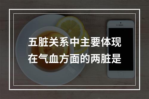 五脏关系中主要体现在气血方面的两脏是