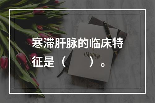 寒滞肝脉的临床特征是（　　）。