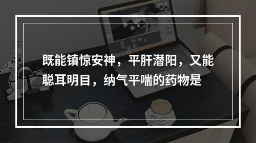 既能镇惊安神，平肝潜阳，又能聪耳明目，纳气平喘的药物是