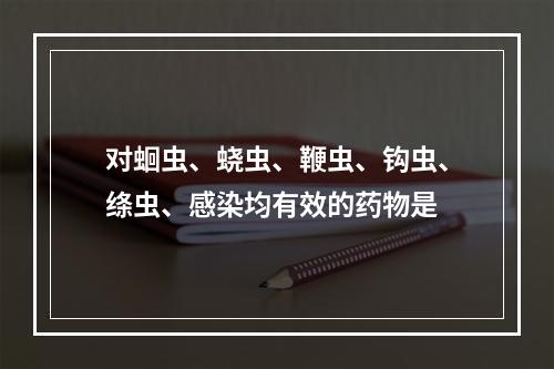 对蛔虫、蛲虫、鞭虫、钩虫、绦虫、感染均有效的药物是