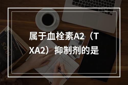 属于血栓素A2（TXA2）抑制剂的是