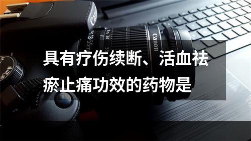 具有疗伤续断、活血祛瘀止痛功效的药物是