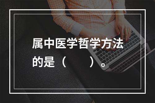 属中医学哲学方法的是（　　）。