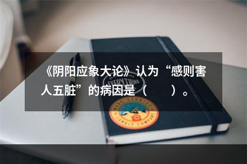 《阴阳应象大论》认为“感则害人五脏”的病因是（　　）。