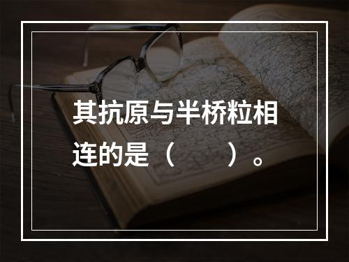 其抗原与半桥粒相连的是（　　）。