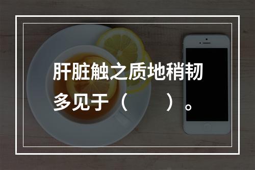 肝脏触之质地稍韧多见于（　　）。