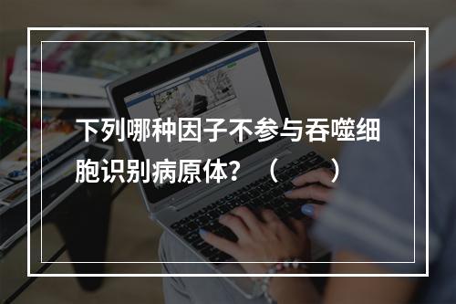 下列哪种因子不参与吞噬细胞识别病原体？（　　）