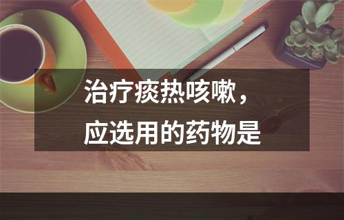 治疗痰热咳嗽，应选用的药物是