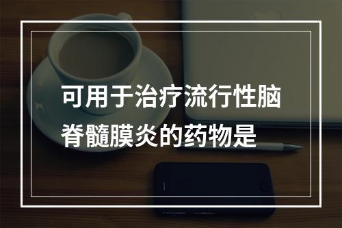 可用于治疗流行性脑脊髓膜炎的药物是