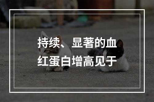 持续、显著的血红蛋白增高见于