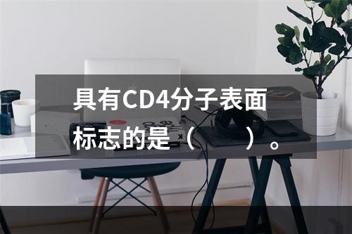 具有CD4分子表面标志的是（　　）。