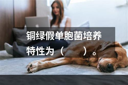 铜绿假单胞菌培养特性为（　　）。