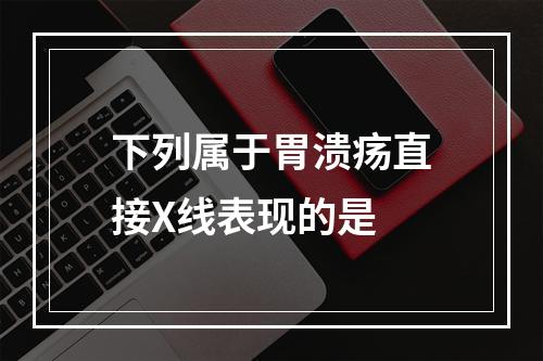 下列属于胃溃疡直接X线表现的是