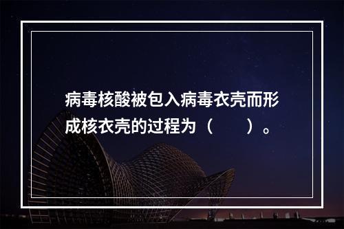 病毒核酸被包入病毒衣壳而形成核衣壳的过程为（　　）。