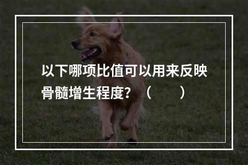 以下哪项比值可以用来反映骨髓增生程度？（　　）