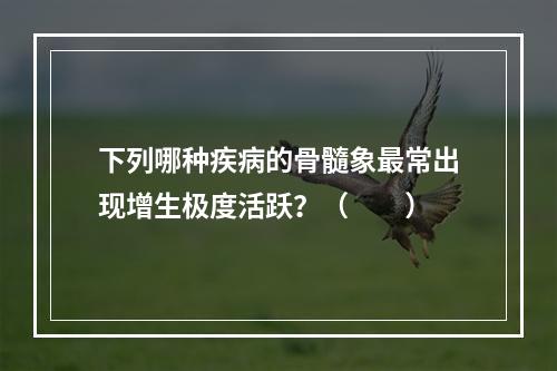 下列哪种疾病的骨髓象最常出现增生极度活跃？（　　）